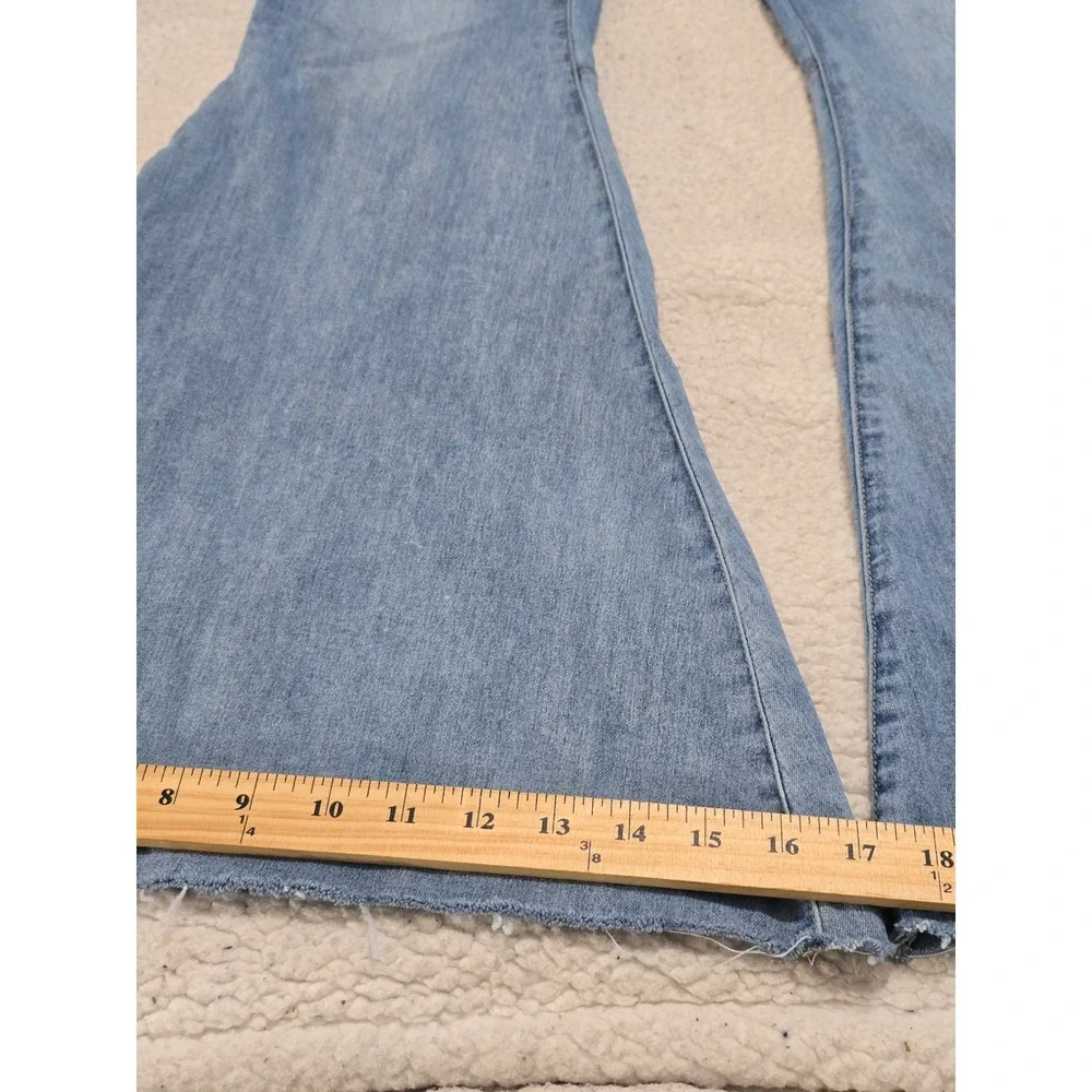 Free People Just Float On‎ Flare Jeans Light Wash Blue High Rise Bell Bottom 26
